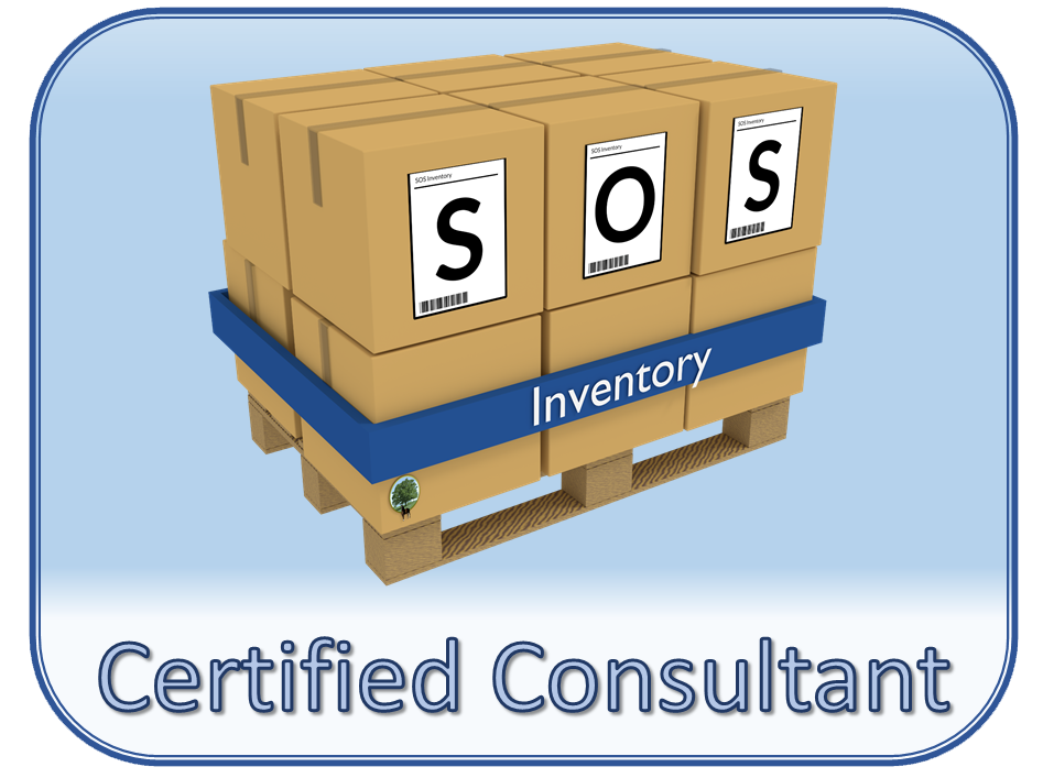 Boxes labeled SOS Inventory Consultant