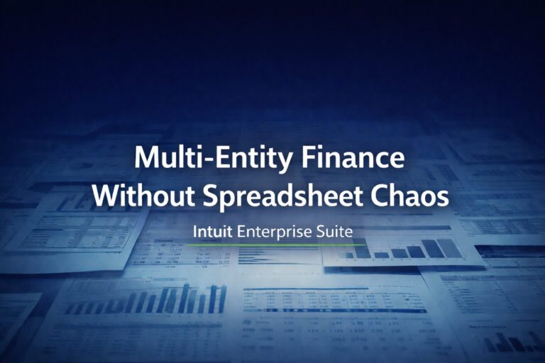 Multi-entity finance without spreadsheet chaos