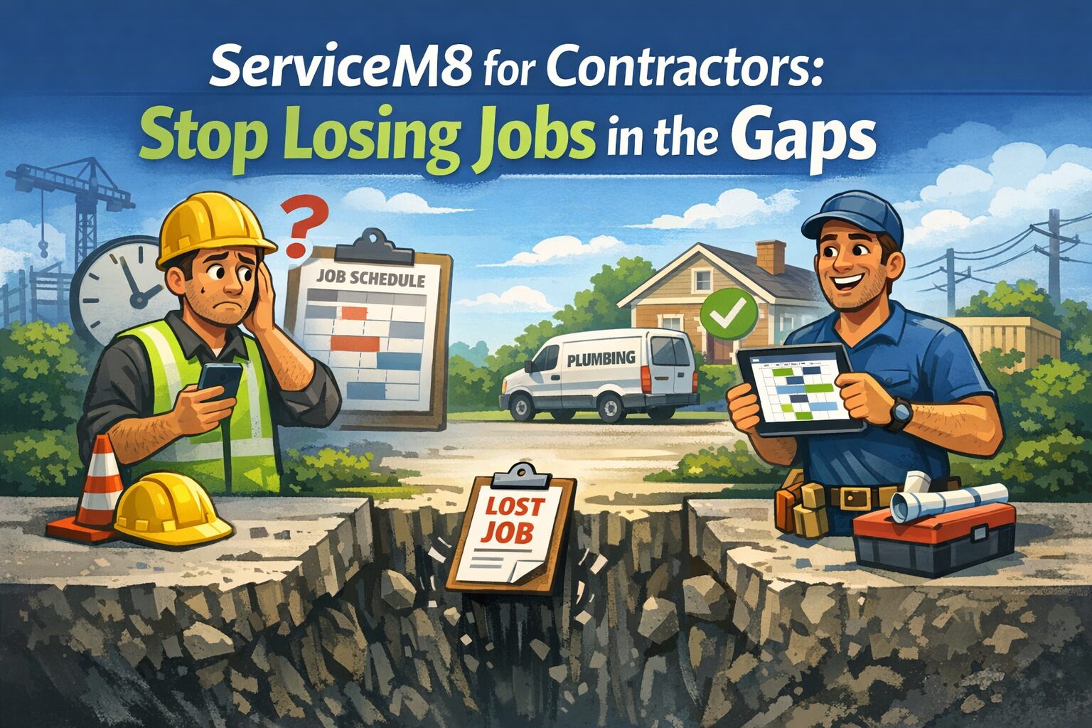 ServiceM8 for contractors — field service job management with QuickBooks Online integration