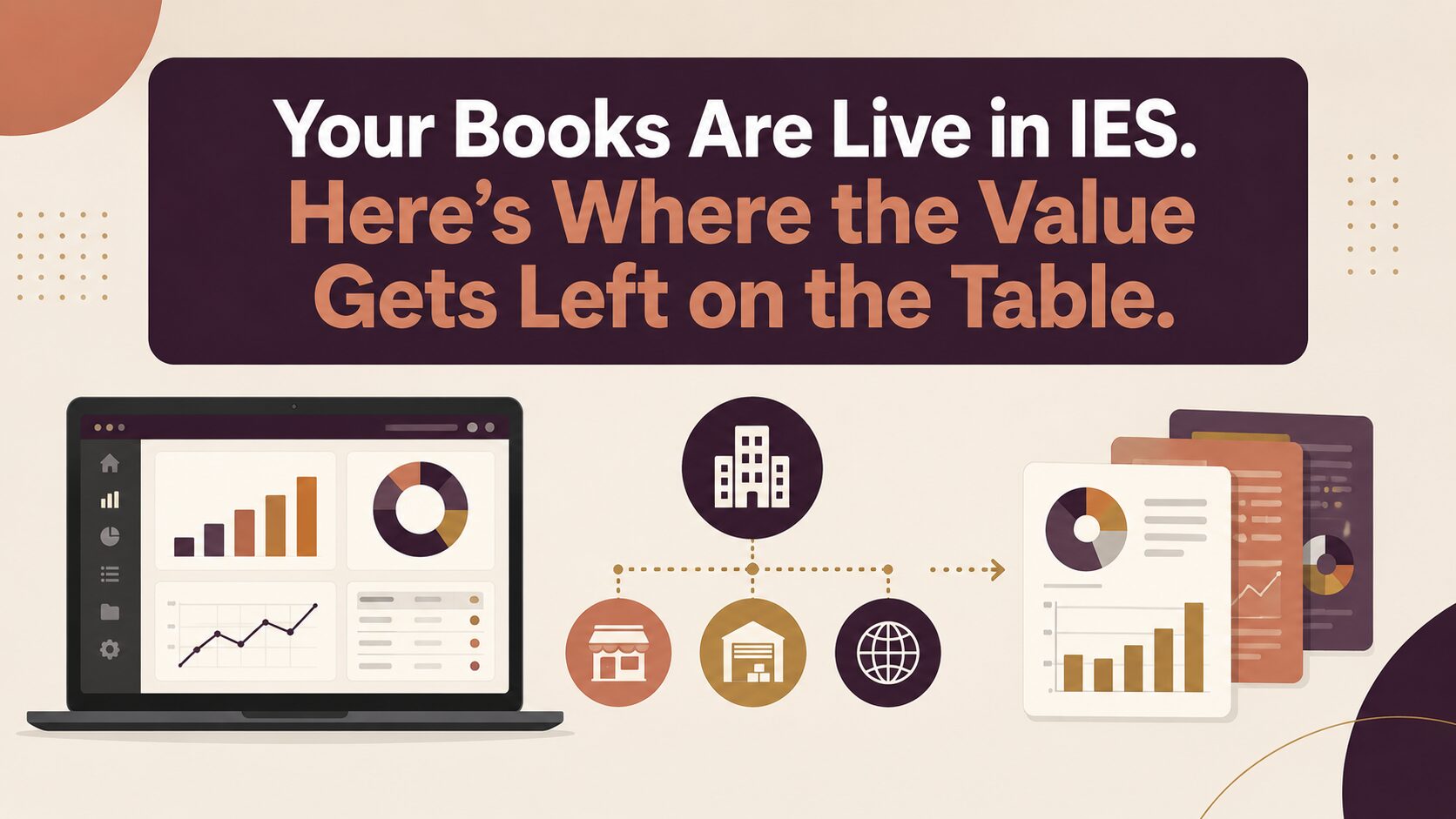 Books live in IES, value insights.