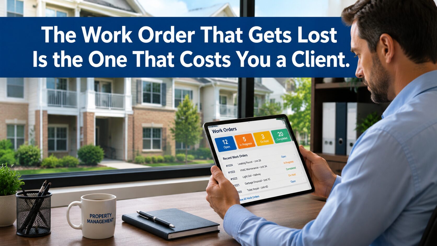 Work order management for property management.